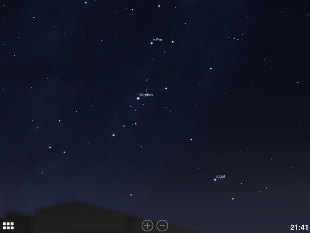 alpha perseus screenshot stellarium