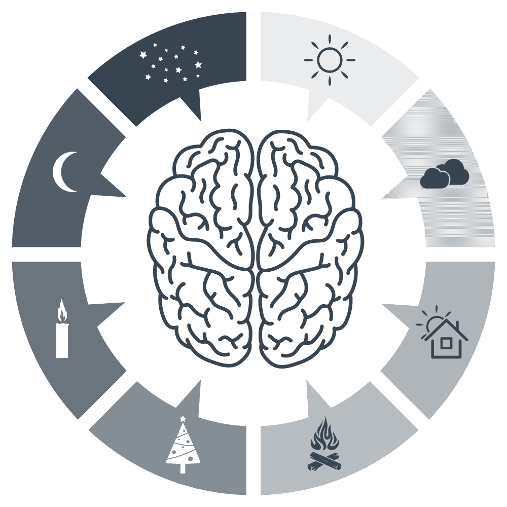 brain scene luminance