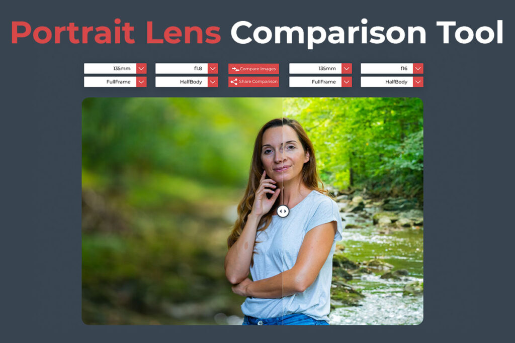 portrait lens comparison tool